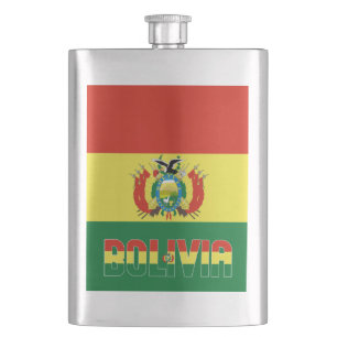 Bolivien-Flagge Elegante patriotische Flasche Flachmann