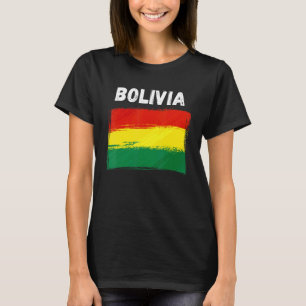 Bolivien-Flagge Feiertag Vintage Grunge Bolivianis T-Shirt