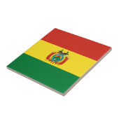 Bolivien-Flagge Fliese (Seite)