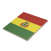 Bolivien-Flagge Fliese (Seite)