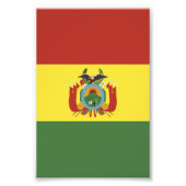 Bolivien-Flagge Fotodruck (Vorne)