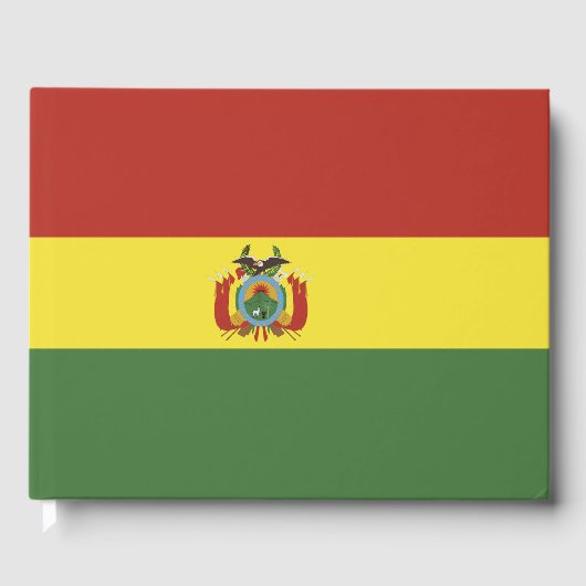 Bolivien-Flagge Gästebuch (Vorderseite)