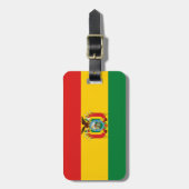 Bolivien-Flagge Gepäckanhänger (Vorderseite vertikal)