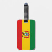 Bolivien-Flagge Gepäckanhänger (Rückseite vertikal)