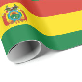 Bolivien-Flagge Geschenkpapier (Rolleneckpunkt)