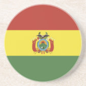 Bolivien-Flagge Getränkeuntersetzer (Vorne)