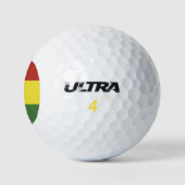 Bolivien-Flagge Golfball (Logo)