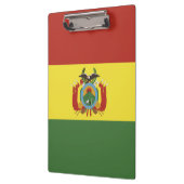 Bolivien-Flagge Klemmbrett (Links)