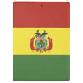 Bolivien-Flagge Klemmbrett (Rückseite)