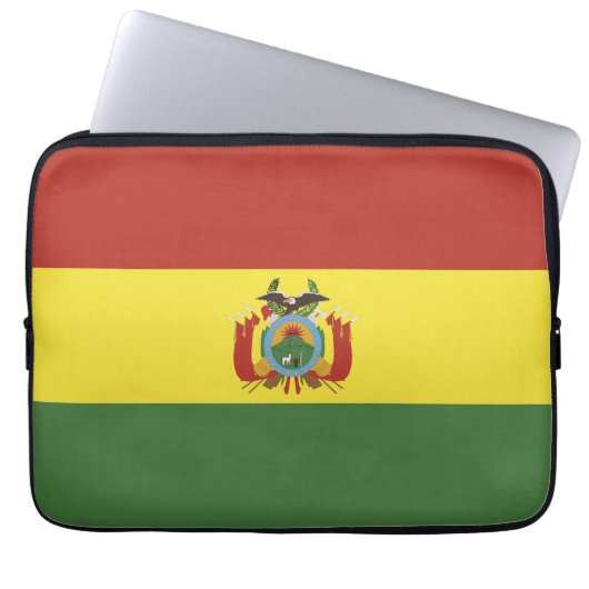 Bolivien-Flagge Laptopschutzhülle (Vorderseite)