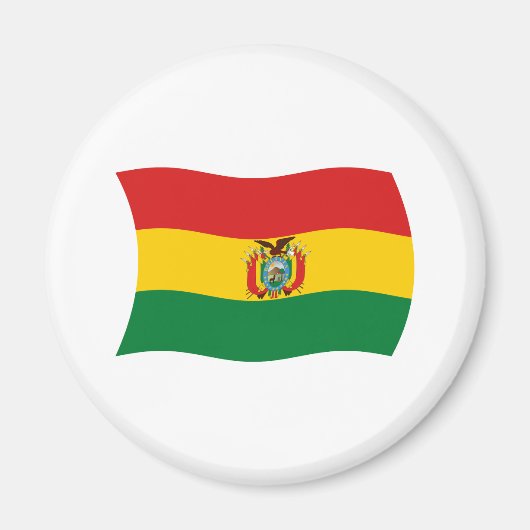 Bolivien Flagge Magnet (Vorne)