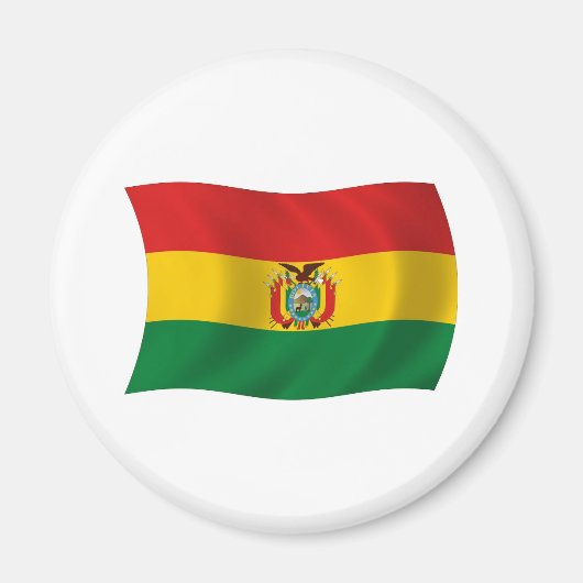 Bolivien Flagge Magnet (Vorne)