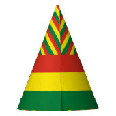 Bolivien-Flagge Partyhütchen (Rückseite)