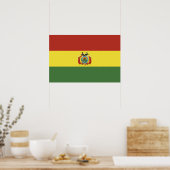 Bolivien-Flagge Poster (Küche)