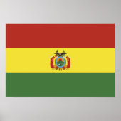 Bolivien-Flagge Poster (Vorne)