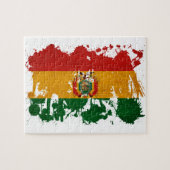 Bolivien-Flagge Puzzle (Horizontal)