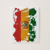 Bolivien-Flagge Puzzle (Vertikal)