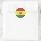 Bolivien-Flagge Runder Aufkleber (Tasche)