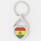 Bolivien-Flagge Schlüsselanhänger (Vorderseite)