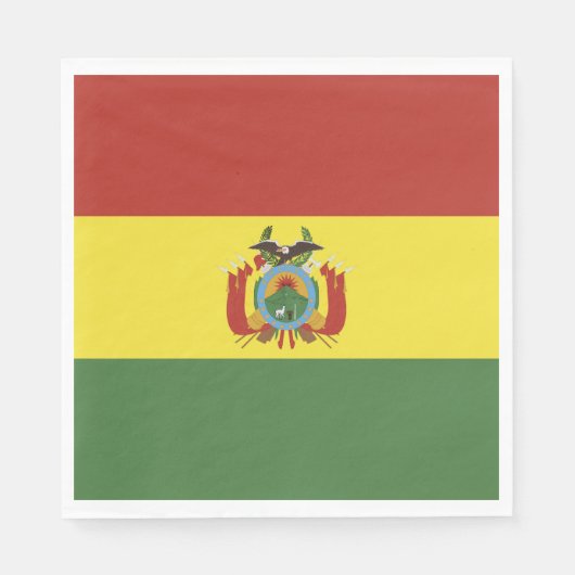 Bolivien-Flagge Serviette (Vorderseite)