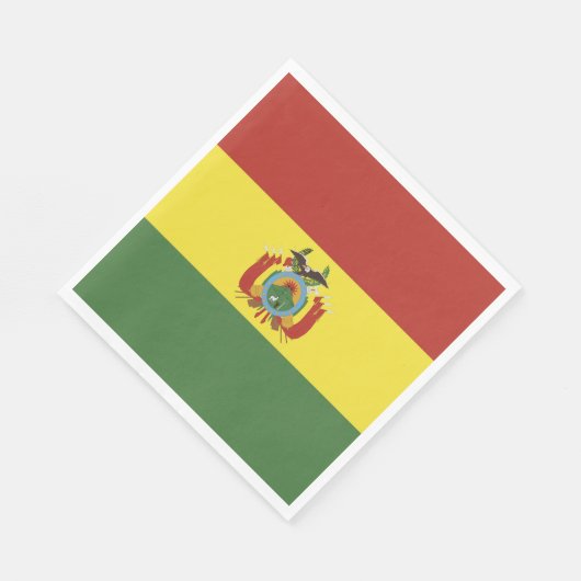 Bolivien-Flagge Serviette (Ecke)