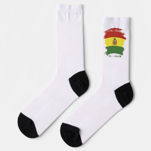 Bolivien-Flagge Socken (Linkes Detail)