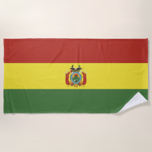 Bolivien-Flagge Strandtuch
