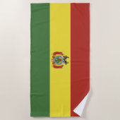 Bolivien-Flagge Strandtuch (Vorderseite)