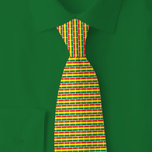 Bolivien-Flagge-Ziegelmuster Krawatte