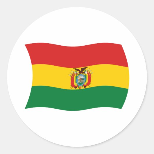 Bolivien Flaggen Aufkleber (Vorderseite)