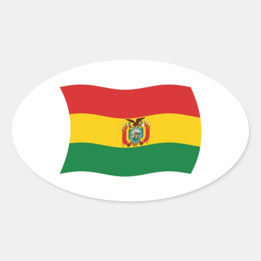 Bolivien Flaggen Aufkleber (Vorderseite)
