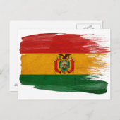 Bolivien-Flaggen-Postkarten Postkarte (Vorne/Hinten)