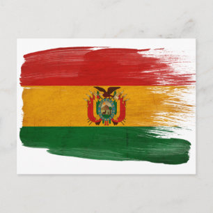 Bolivien-Flaggen-Postkarten Postkarte