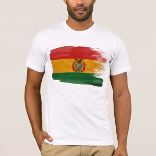 Bolivien-Flaggen-T - Shirt