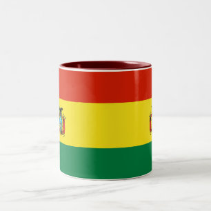 Bolivien-Flaggen-Tasse Zweifarbige Tasse