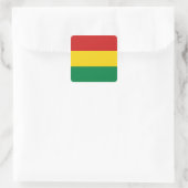 Bolivien-Flaggenaufkleber Quadratischer Aufkleber (Tasche)