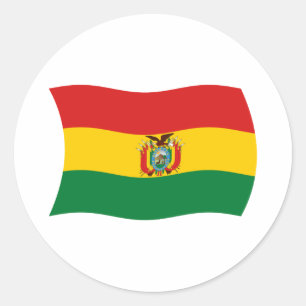 Bolivien-Flaggenaufkleber Runder Aufkleber