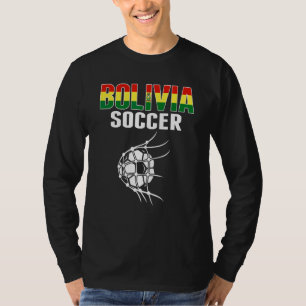 Bolivien Fußball im Netz Bolivianische Fußballanh T-Shirt
