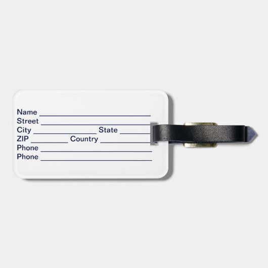 Bolivien* Gepäckmarke Gepäckanhänger (Rückseite horizontal)