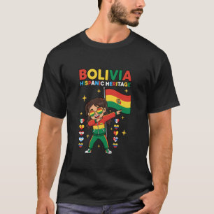 Bolivien Hispanic Heritage Hübsches Mädchen Dabbin T-Shirt