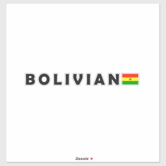 Bolivien, I Liebe Bolivien Aufkleber (Blatt)