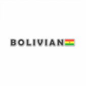 Bolivien, I Liebe Bolivien Aufkleber (Vorderseite)