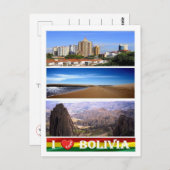 Bolivien - I Liebe - Postkarte (Vorne/Hinten)