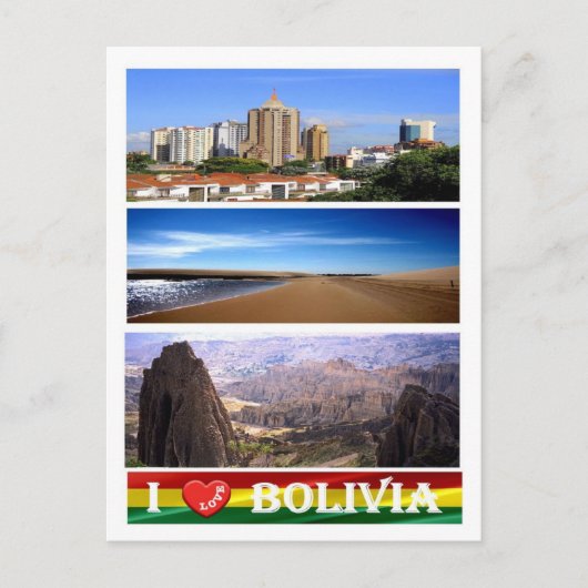 Bolivien - I Liebe - Postkarte (Vorderseite)