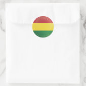 Bolivien-Icon-Flagge Runder Aufkleber (Tasche)
