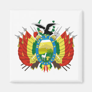 Bolivien Landeswappen Symbol Emblem Flagge Magnet