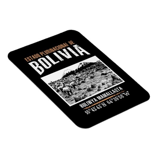 Bolivien Magnet (Rechte Seite)