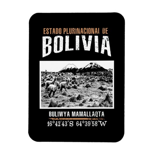 Bolivien Magnet (Vertikal)