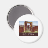 Bolivien Magnet (Vorderseite/Rückseite)
