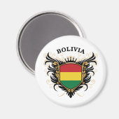 Bolivien Magnet (Vorderseite/Rückseite)